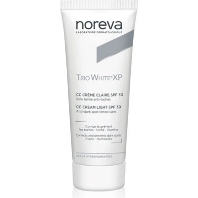 Noreva Trio White XP CC Cream Light SPF 30 CC крем за уеднаквяване тена на лицето SPF 30 40ml