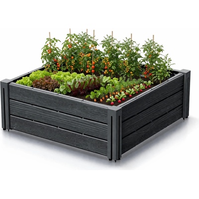 PROSPERPLAST Vyvýšený záhon BASE PLANT 75,6 cm, antracit