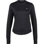 Nike Дамска тениска Nike Women's Swift DF UV Long-Sleeve Crew Running Top Running shirt - Black / Reflective Silver - размер XS (916-4637-0111)