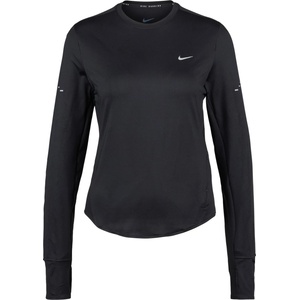 Nike Дамска тениска Nike Women's Swift DF UV Long-Sleeve Crew Running Top Running shirt - Black / Reflective Silver - размер XS (916-4637-0111)