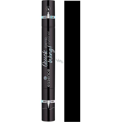 essence Quick Wing! očné linky 01 Black 3 ml