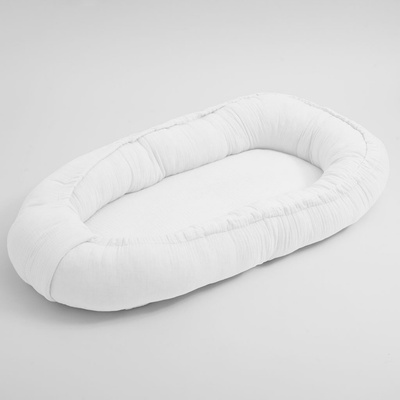 New Baby Mušelínové hniezdočko pre bábätko biela