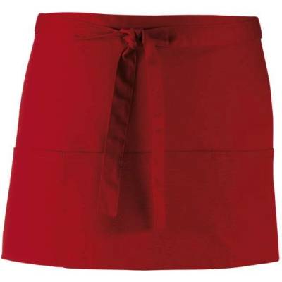 Premier Workwear Pracovní zástěra krátká s kapsami PR155 Burgundy Pantone 216 60x33cm