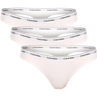Calvin Klein 3PACK dámská tanga bílá (QD5209E-100) – Hledejceny.cz