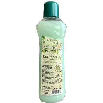 Bohemia Cosmetics krémové tekuté mydlo mléko + zelený čaj 1 l