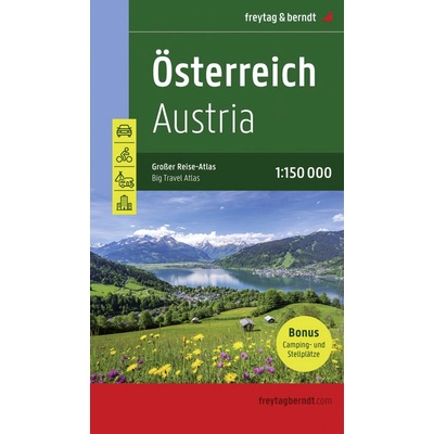 Freytag&Berndt Rakúsko 1: 150 000 A5 Cestovný atlas