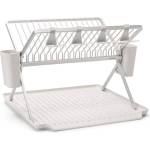Brabantia Стойка за сушене на съдове, сгъваема, светло сива, Brabantia (BRAB139444)