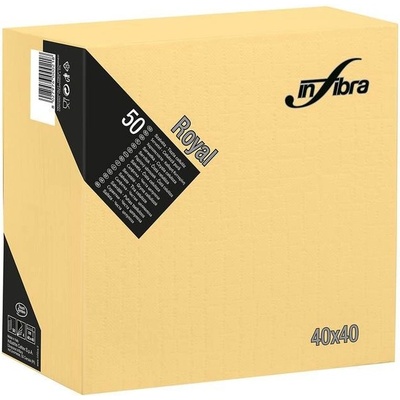 INFIBRA papírové ubrousky Royal 4V champagne 50ks 40x40cm