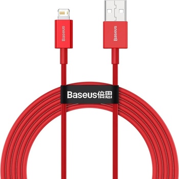 Baseus Кабел Baseus Superior (CALYS-C09), от USB A(м) към Lightning(м), 1m, червен (CALYS-C09)