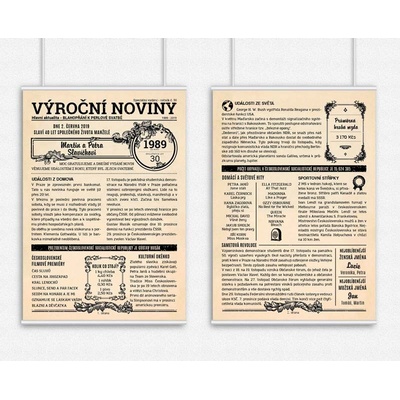 Výroční noviny 1989 dvoustranné