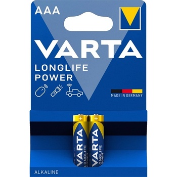 VARTA 4903121412 Longlife Power AAA (LR03) алкални микробатерии за моливи 2бр/блистер (4903121412)