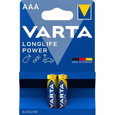 VARTA 4903121412 Longlife Power AAA (LR03) алкални микробатерии за моливи 2бр/блистер (4903121412)