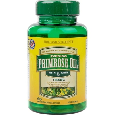 Holland & Barrett Evening Primrose Oil 1500 mg | Plus Vitamin B6 [60 капсули]