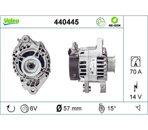 Alternátor VALEO 440445