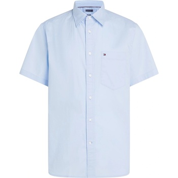 Tommy Hilfiger Риза с къс ръкав Tommy Hilfiger Men's Flex Short Sleeve Shirt - Sweet Blue