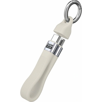 Mobile Origin MO-UK-CB17-WHT s kľúčenkou USB-C na USB-C CB17 240W 40 Gb/s bílý