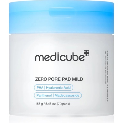 medicube Zero Pore Pad Mild ексфолиращи тампони за лице за чувствителна кожа на лицето 70 бр