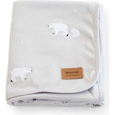 Bonjourbébé dětská bavlněná deka Polaris Grey