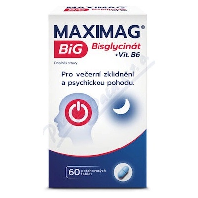 MaxiMag BiG Bisglycinát+vit.B6 60 tablet