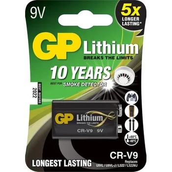 Image 1 of GP Batteries Литиева батерия gp crv9 9v 1бр. блистер /за детектори на дим/ (gp-bl-crv9-u1)