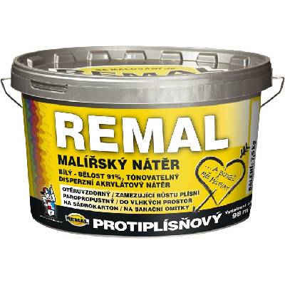 Remal Protiplísňový bílý 7,5 kg (Malířský nátěr s preventivním protiplísňovým účinkem)