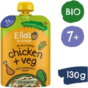 Ella's Kitchen BIO Пиле с царевична каша (130 г) (EK108)