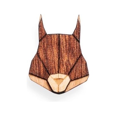BeWooden Squirrel Brooch 1554