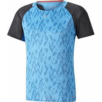 Mizuno Aero Tee Modrá