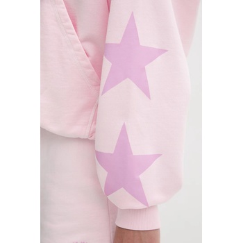 Guess Jeans суичър с цип и качулка дамски памучен (W6GQ06.K68I4)