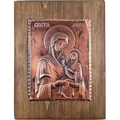МЕДНА ИКОНА СВЕТА АННА