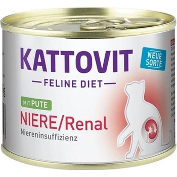 KATTOVIT Feline Diet Niere Renal Morčacie mäso 185 g