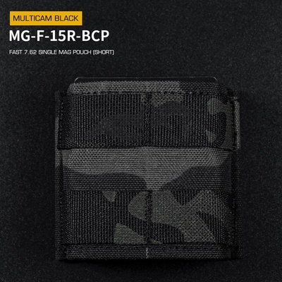 Wosport Fast type Single molle na zásobníky typu SR-25, M-14, AK, SA58, krátká MC black