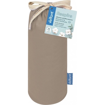 Velfont Respira nepropustné prostěradlo taupe 200x200