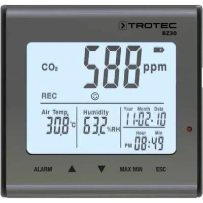 Trotec CO2 монитор Trotec BZ30 / 9999 ppm / NDIR сензор (3510205015)