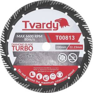 Tvardy Диамантен диск Turbo 230x15x22, 23mm 63350 (T00813)