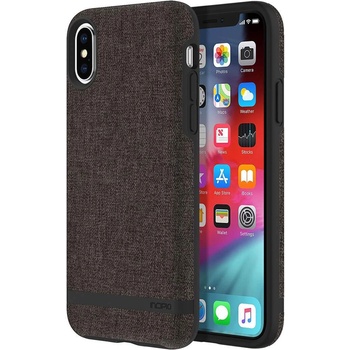 Incipio Carnaby Case Design Series - дизайнерски удароустойчив кейс за iPhone XS, iPhone X (сив)