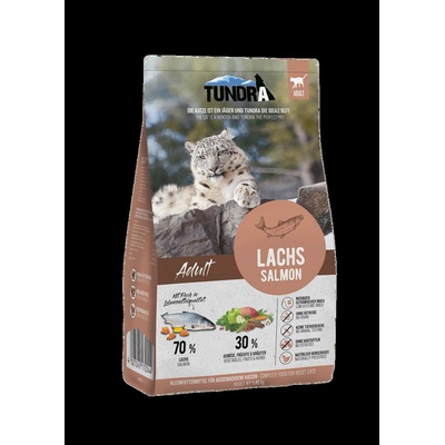 TUNDRA Cat Dry Adult Salmon - Премиум пълноценна суха храна за израснали котки, без зърно, със сьомга 1.45 кг