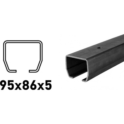CAIS C-profil 95x86x5mm s dierami na priskrutkovanie, Fe, STAGE MB 6 m (CAIS-STAGE-MB-6)