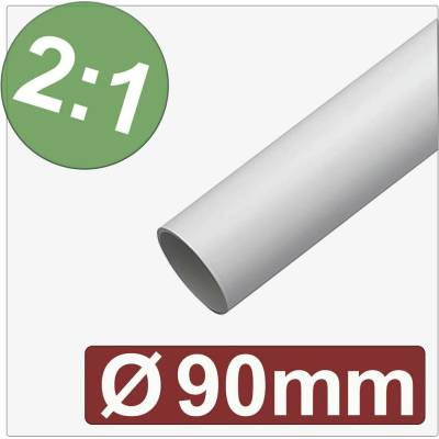 Quadrios 25CA601 zmršťovacia bužírka bez lepidla biela 90 mm 45 mm Pomer zmrštenia:2:1 metrový tovar