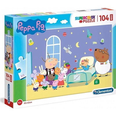 Clementoni 23735 Supercolor Prasárko Peppa 104 dílků