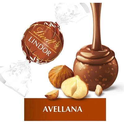 LINDT LINDOR Lískový oříšek 12,5 g