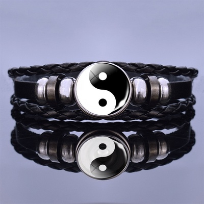 Predator Q1 kožený náramek 14005-6 ČERNÁ kůže pánské Predator Q1