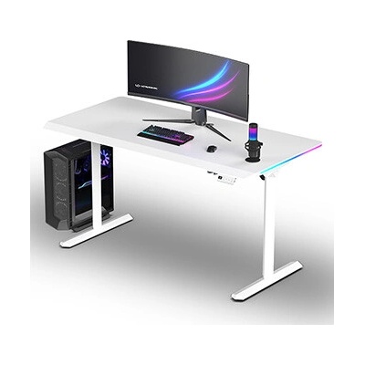 Ultradesk Quest 140x70cm biela-biela