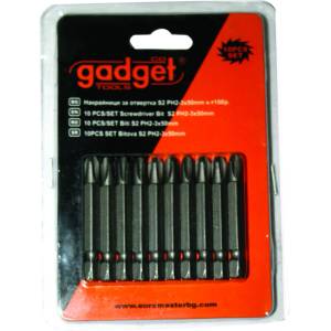 Gadget Накрайници за отвертка S2 PH-3x50mm к-т 10 бр. GADGET (390715)
