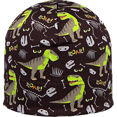 RDX Funkčná čiapka Picowinter Dinosaury Čierna