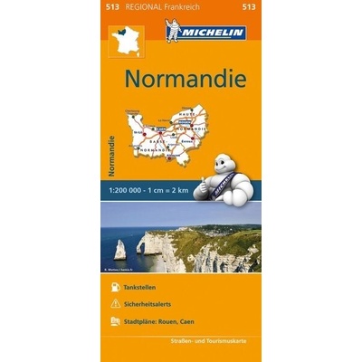 Francie: Normandie (č. 513) mapa SLEVA