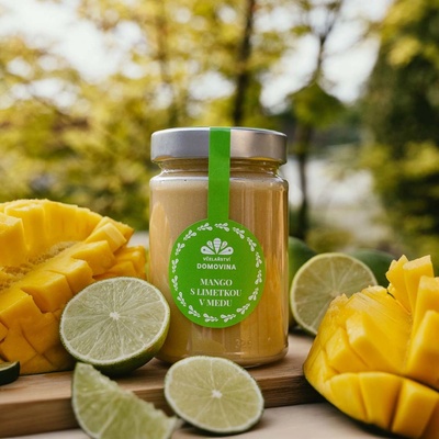 Včelařství Domovina Mango s limetkou v medu 380 g