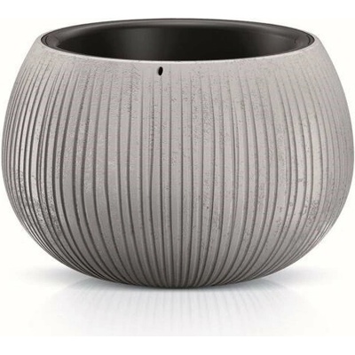 PROSPERPLAST Plastové kvetináče Beton Bowl sivá 18 cm