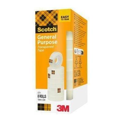 SCOTCH 3M SCOTCH Lepicí páska, transparentní, 19 mm x 33 m