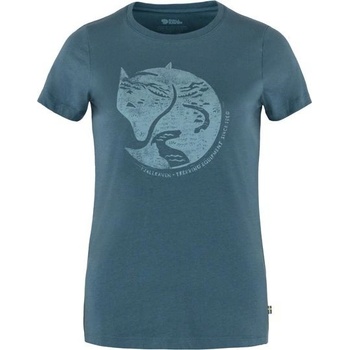 Fjallraven Arctic Fox Print T-shirt W INDIGO BLUE